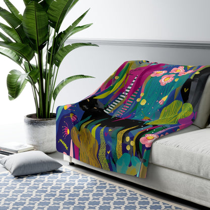 Lithgow Panther blanket