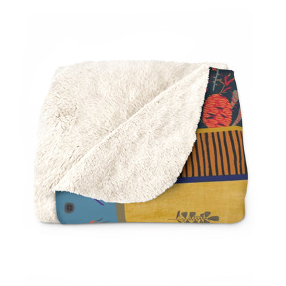 Magpies maximalist sherpa blanket